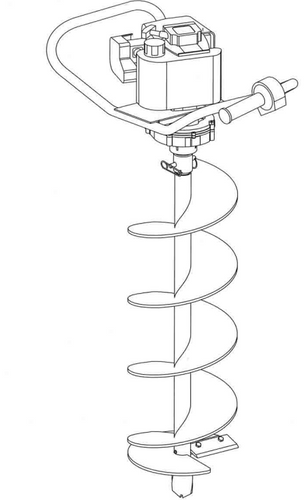 General Equipment Company 260H080000090 1 Man Post Hole Digger