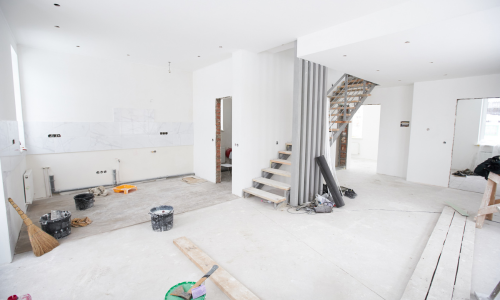 A room being renovated