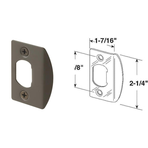 Secure Strike Plate Defender Security Bronze 1-3/4 In. Strike Plate - Burke, SD - Gregory ...