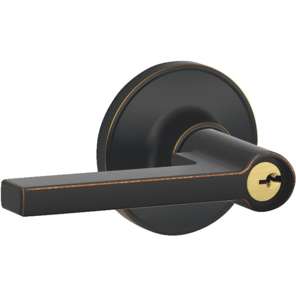 Dexter Solstice Aged Bronze Entry Door Lever Lockset