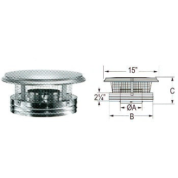 DuraVent 9284 Chimney Cap, 8