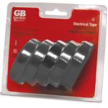 Gardner Bender GTPB-550 5pk Blk Elec Tape