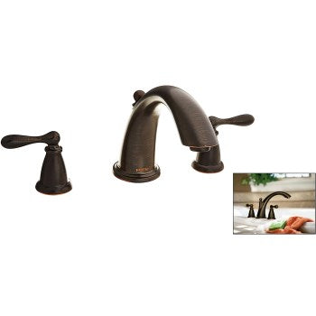 Moen 86440BRB Caldwell Design 2-Handle High Arc Roman Tub Faucet, Mediterranean Bronze
