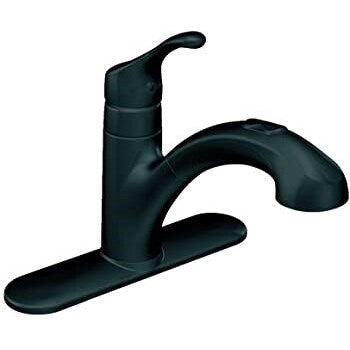 Moen CA87316BL Moen Renzo One-Handle Kitchen Faucet -Matte Black