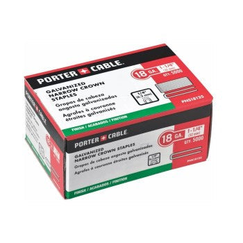 Porter Cable PNS18125 Narrow Crown 1/4 Inch 18 Gauge Staples w/1 1/4