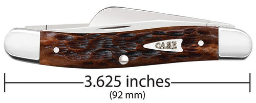 Case Peach Seed Jig Brown Bone Medium Stockman