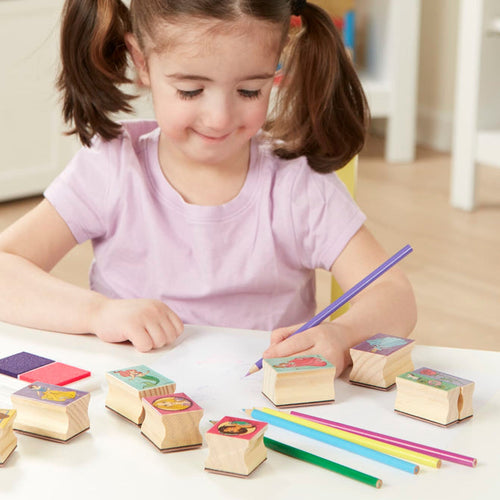 Melissa & Doug Disney Princess Wooden Stamp Set