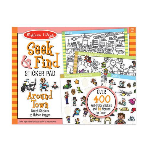 Melissa & Doug Seek & Find Sticker Pad – Around Town