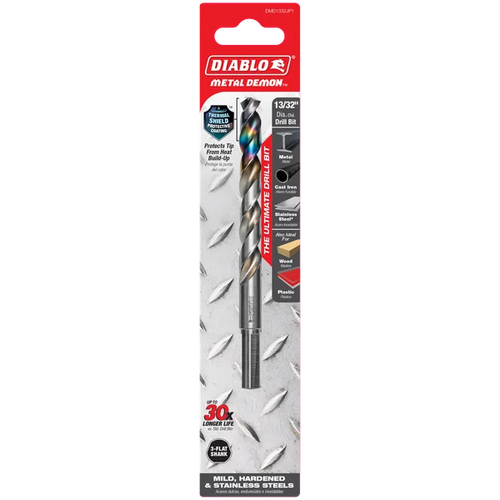 Diablo Metal Demon™ Drill Bits for Mild, Hardened and Stainless Steels