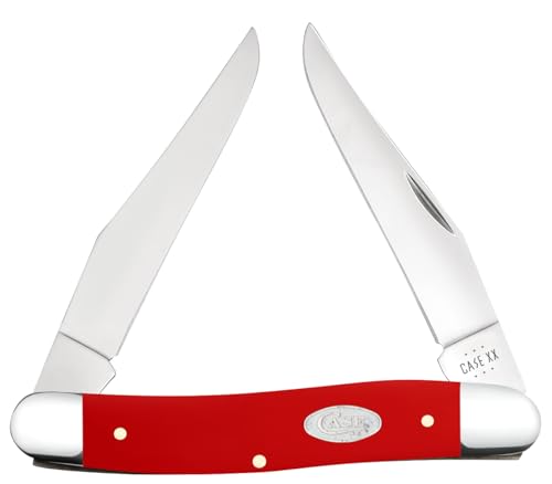 Case SparXX Smooth Red Synthetic Muskrat Pocket Knife