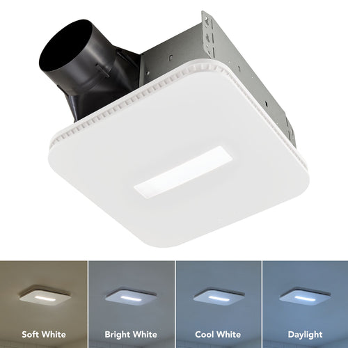 Broan-Nutone 110 Cfm, 1.0 Sone Fan W/ Cleancover™ And Selectable Cct Led Light